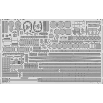 Eduard USS Missouri BB-63 part 3 HOBBY BOSS fotómaratás