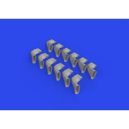 Eduard Spitfire Mk. IX exhaust fishtail PRINT (AIRFIX)