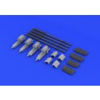 Eduard Spitfire Mk. IX exhaust fishtail PRINT (AIRFIX)