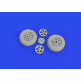   Eduard Spitfire Mk.IX wheels 5spoke AIRFIX műgyanta repülő kiegészítő