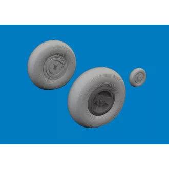  Eduard Spitfire Mk.VIII wheels 4spoke AIRFIX műgyanta repülő kiegészítő