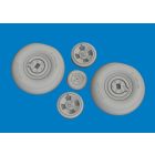 Eduard Spitfire Mk. VIII wheels 4spoke (AIRFIX)