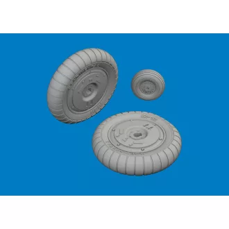   Eduard Bf 109G-5/6 wheels for Airfix műgyanta repülő kiegészítő