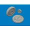 Eduard Bf 109G-5/6 wheels for Airfix műgyanta repülő kiegészítő