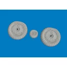 Eduard Bf 109G-5/6 wheels for Airfix műgyanta repülő kiegészítő