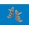 Eduard Bf 109G-5/6 rudder pedals PRINT for Airfix műgyanta repülő kiegészítő