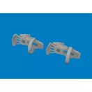 Eduard Bf 109G-5/6 rudder pedals PRINT for Airfix műgyanta repülő kiegészítő