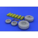 Eduard F-4J/S wheels for Tamiya műgyanta repülő kiegészítő