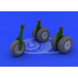   Eduard He 219 wheels for Revell műgyanta repülő kiegészítő