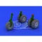 Eduard He 219 wheels for Revell műgyanta repülő kiegészítő