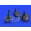 Eduard He 219 wheels for Revell műgyanta repülő kiegészítő