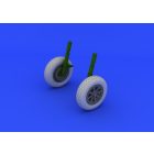 Eduard F4U-1 wheels diamond pattern (TAMIYA)