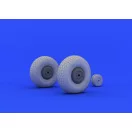 Eduard Mosquito Mk.VI wheels for Tamiya műgyanta repülő kiegészítő