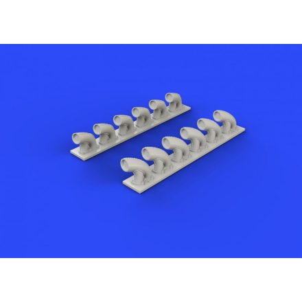 Eduard P-39Q/ N exhaust stacks (Kitty Hawk)