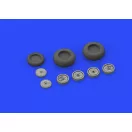 Eduard Me 262 wheels for Revell műgyanta repülő kiegészítő