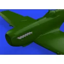 Eduard Spirfire Mk.IX exhaust stack-fishtail for Revell műgyanta repülő kiegészítő