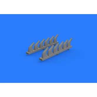   Eduard P-51D exhaust stacks for Revell műgyanta repülő kiegészítő