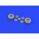 Eduard Spitfire Mk.IX wheels 4spoke w/pattern for Tamiya műgyanta repülő kiegészítő