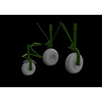   Eduard B-24 wheels (8spoke front wheel) for Hobby Boss műgyanta repülő kiegészítő
