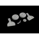 Eduard Bf 108 wheels for Eduard műgyanta repülő kiegészítő