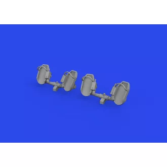  Eduard Bf 109E rudder pedals early PRINT műgyanta repülő kiegészítő