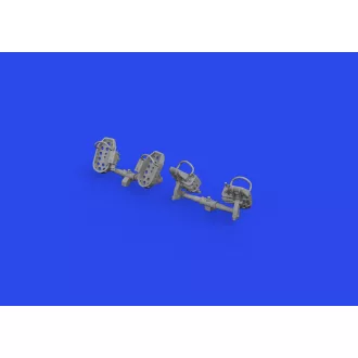   Eduard Bf 109E rudder pedals late PRINT műgyanta repülő kiegészítő