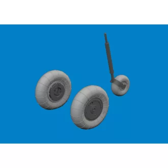   Eduard Bf 109K-4 wheels for Kotare műgyanta repülő kiegészítő