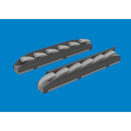 Eduard Bf 109K-4 exhaust stacks PRINT (Kotare)