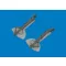 Eduard Bf 109G undercarriage legs PRINT for Revell műgyanta repülő kiegészítő