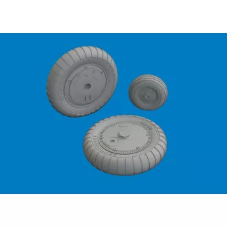   Eduard Bf 109G-6 wheels for Revell műgyanta repülő kiegészítő
