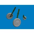 Eduard Bf 109G-6 wheels for Revell műgyanta repülő kiegészítő