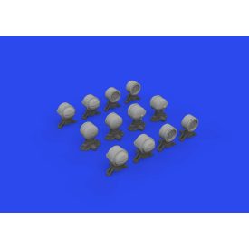 Eduard WWII German lamp headlights PRINT