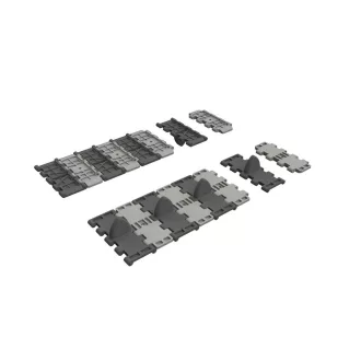   Eduard T-34 V pattern tracks PRINT for Tamiya műgyanta repülő kiegészítő