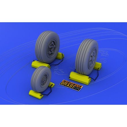 Eduard F-22A wheels (HASEGAWA)