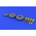 Eduard F-22A wheels (HASEGAWA)