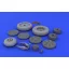 Eduard MiG-21 wheels for Eduard műgyanta repülő kiegészítő