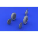 Eduard MiG-21 wheels for Eduard műgyanta repülő kiegészítő