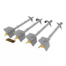 Eduard AIM-9M/L Sidewinder műgyanta repülő kiegészítő