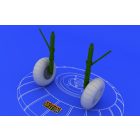 Eduard Bf 110 C/D main undercarriage wheels