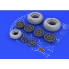 Eduard P-61 wheels (GREAT WALL HOBBY)