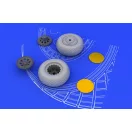 Eduard PV-1 Ventura wheels for Revell műgyanta repülő kiegészítő