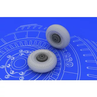   Eduard II-2 Shturmovik wheels for Tamiya műgyanta repülő kiegészítő