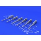 Eduard Browning M-2 guns (6pcs)