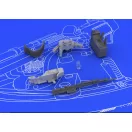 Eduard II-2 UBT gun for Tamiya műgyanta repülő kiegészítő
