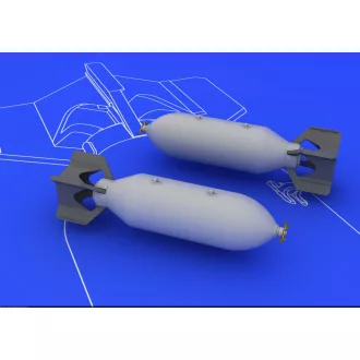   Eduard US 500lb bombs (2 pcs) műgyanta repülő kiegészítő