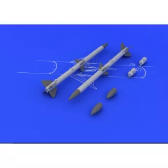   Eduard AIM-120A/B AMRAAM (2pcs) műgyanta repülő kiegészítő