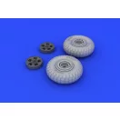 Eduard Spitfire wheels - 5 spoke for Eduard műgyanta repülő kiegészítő