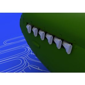 Eduard Spitfire exhaust stacks fishtail (EDUARD)