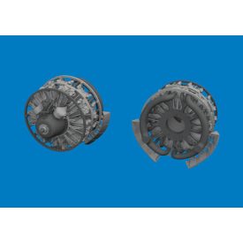 Eduard B-26B/ C engines PRINT (ICM)