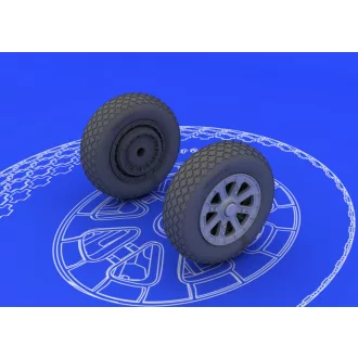   Eduard F6F wheels for Eduard műgyanta repülő kiegészítő